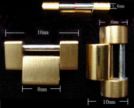 Two Pcs Screw Adjustable Golden Links For Vintage Rolex 20mm President Watch Band Bracelet