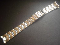 20mm Signed Stainless Steel President Oyster Watch Band Bracelet Strap With Connected Curved End Pieces For Vintage 36mm ROLEX DATEJUST Or Explorer Watch