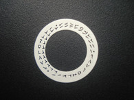One Pc White Date Disc Wheel Overlay With Middle East Arabic Numbers  For ETA 2836 Or DG 2813 Or MIYOTA 8215 Automatic Movement Fit The Mens Rolex 3135 DATEJUST Or DAY-DATE Or SUBMARINER Or GMT-MASTER Watch