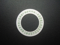 One Pc White Date Disc Wheel Overlay With Green Numbers  For ETA 2836 Or DG 2813 Or MIYOTA 8215 Automatic Movement Fit The Mens Rolex 3135 Steel DATEJUST Or DAY-DATE Or SUBMARINER Or GMT-MASTER Watch