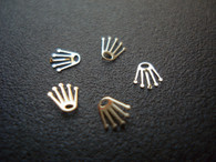 5 Pcs Silver Rolex Crown Coronets Logo For Mens Rolex DateJust Or Day-Date Or Daytona dial