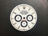 30mm White Dial Marked Rolex Symbol With White Luminous Sticks And Black Circle For Mens DAYTONA Watch Fit Chinese Shanghai Automatic Movement For Six Hands