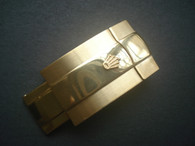 Rolex Signed Stainless Steel Golden Hidden Clasp With Inside Width Of 18mm For New Style Of Mens 20mm Leather Oyster Watch Band Strap