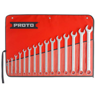Proto J1200F-T500  - 15 Piece Full Polish Combination ASD Wrench Set 12 Pt  USA 