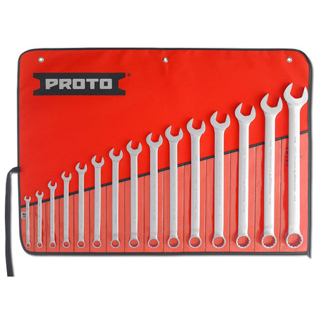 Proto J1200F-T500 - 15 Piece Full Polish Combination ASD Wrench Set - 12 Point