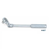 Wright Tool - 1/2 Dr Indexable Flex Head-Double Pawl Ratchet Knurled Grip 12-1/4" USA Mfg 4427