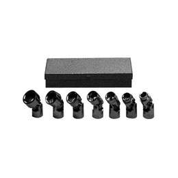 ALLEN 19121A - 7 PC 3/8 DR Flex Socket Set 6PT (D) 3/8-3/4, USA - Metal Box