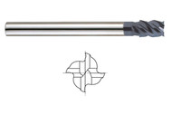 X-Power - 1/2" x 6" oal SE 4 Fl 45 Deg Helix Long Rch Ultra Fine Carb EM W R.020 - 93401
