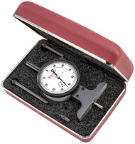 Starrett 644JZ - 0-3" Dial Depth Gage .0001" Grad w Case USA