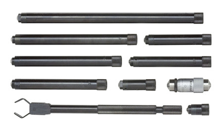 Mitutoyo 139-201- Tubular Inside Micrometers w Extension Rods, 1.5" - 12", .001