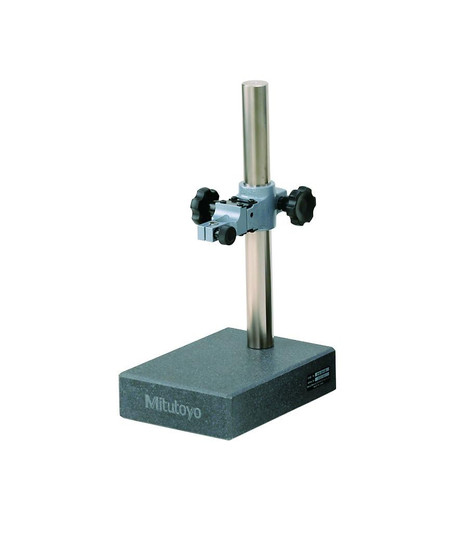 Mitutoyo 215-151-10 - Granite Comparator Stand, 150 X 200 X 50 mm Fine-Grain Black Granite Base, Stable Surface Plate with 1 mm Fine Adjustment for Precision Indicator Support 