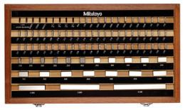 Mitutoyo - 81 PC Inch Rect AS-0 Gage Block Set Ceramic & Steel w Certificate 516-902-26 