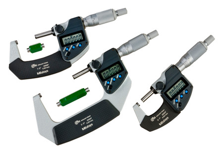 Mitutoyo 293-960-32 - Digimatic Coolant Proof Micrometer Set, Range: 0-3"/0-76.2 mm