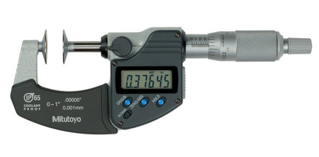 Mitutoyo 323-352-32 - 3" .00005"/0.001 mm Digimatic Disk Micrometer IP65 SPC