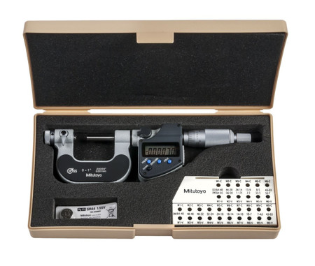 Mitutoyo 326-352-30 - 1-2" 25-50 mm Digimatic Screw Thread Micrometers IP65 SPC