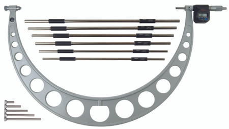 Mitutoyo 340-722 - Digimatic Outside Micrometers with Interchangeable Anvils Range 24-30" 609-762mm IP65 SPC