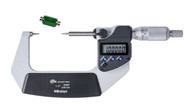 Mitutoyo 342-352-30 - 1-2" / 25-50mm Digimatic Point Micrometers 15 Deg. IP65 SPC