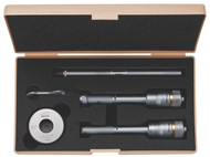 Mitutoyo 368-917- Holtest 5 PC Internal Micrometer Set .5 - .8" w Tincoated Carb. Cont.