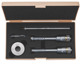 Mitutoyo 368-917- Holtest 5 PC Internal Micrometer Set .5 - .8" w Tincoated Carb. Cont.
