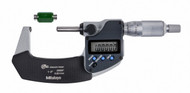 Mitutoyo - 1-2"- 25-50 mm Digimatic Spherical Face Micrometers S-S, SPC IP65 w / Certification 395-372-30 