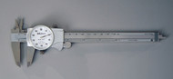 Mitutoyo 505-742J -  6" Dial Calipers .100/Rev .001  White Face *Free Shipping*