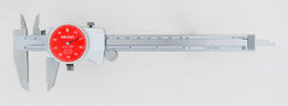 Mitutoyo 505-742-54J - 6" Dial Calipers Red Face.1/REV .001