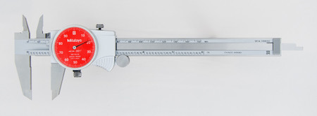 Mitutoyo 505-742-54J - 6" Dial Calipers Red Face.1/REV .001