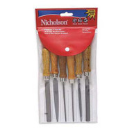 Nicholson - 6 PC File American PatterN Files Bastard Cut Pouched 22062NN