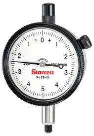 Starrett 25-111J - Dial Test Indicator 0-.025" .0001" Grads .010" Range 53223