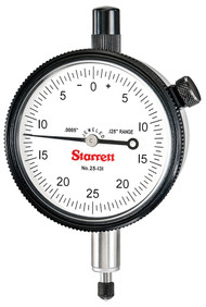 Starrett - 0-.125" Dial Test Indicator .0005" Grads .050" Range - 25-131J 53232 USA Mfg