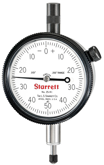 Starrett 25-141J - Dial Test Indicator0-.250", .001" Grads, .100" Range 53240 USA