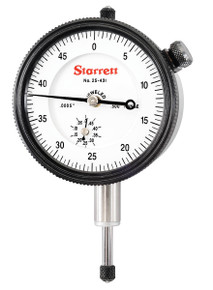 Starrett 25-431J - Dial Test Indicator 0-.500", .0005" Grads, 3/8 Stem - 53292