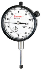 Starrett 25-441J - Dial Indicator with Jewel Bearings and Lug-On-Center Back - White Face, 0-1.000" Range, 0-100 Dial Reading.001" Graduations USA **Free Shipping**