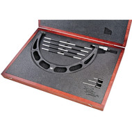Starrett 224.1DRLZ - Interchangable Anvil Micrometer Set 12"-16" w Case 72702 USA