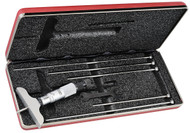 Starrett 440Z-6RL - Depth Gage Micrometer 0-6" - 2-1/2"  Base w Case **Free Shipping**