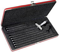 Starrett 440Z-9L - Depth Gage Micrometer 0-9" - 2-1/2" Base w Case 52121