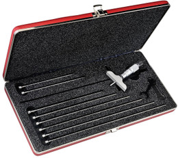 Starrett 440Z-9L - Depth Gage Micrometer 0-9" - 2-1/2" Base w Case 52121
