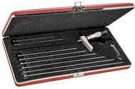 Starrett 443Z-9RL - Depth Gage Micrometer 0-9" with Half Base w Case 52175 (Discontinued Upon Depletion)