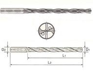 YG DH453053 - 5.3 x 6 mm shk x 57 mm loc x 95 mm loc, TiAlN Coated Carbide Dream Drill Extra Long for Stainless w Coolant Holes (8XD)