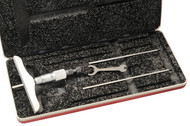 Starrett 449BZ-3R - Depth Gage Micrometer 0-3" with 4" Base w Case 52322 USA 