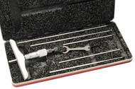 Starrett 449BZ-6R - Depth Gage Micrometer 0-6" with 4" Base w Case 52324 USA