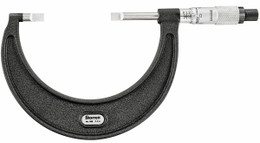 Starrett 486P-3 - Blade Micrometer Satin Chrome Finish w Non Roataing Spindle 2" - 3", 0.001 Grad. 52503 USA 