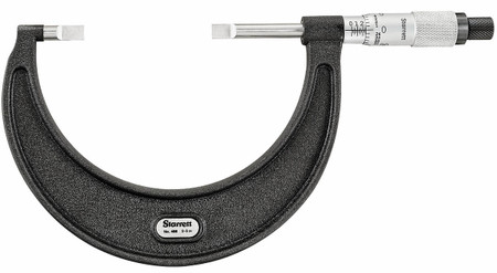 Starrett 486P-3 - Blade Micrometer Satin Chrome Finish w Non Roataing Spindle 2" - 3", 0.001 Grad. 52503 USA 