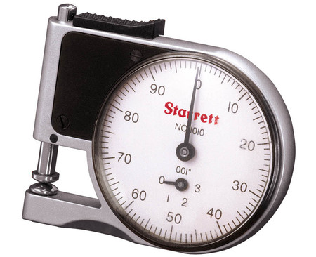Starrett 1010Z - Dial Indicator Pocket Gage 0-.375" USA