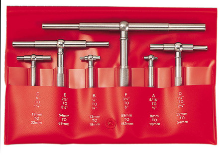 Starrett S579HZ - Telescoping Gages Set - A-B-C-C-D-E-F In Case 52617