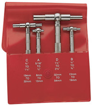 Starrett S579GZ - Telescoping Gages Set - A-B-C-C-D In Case 52616