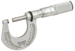 Starrett T230XFL - 1" Outside Micrometer Rachet Thimble & Carbide Anvil-Spindle 50947 USA 