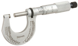 Starrett T230XRL - Outside Micrometer 0-1" Ratchet Stop, Carbide Anvil Spindle 50944- USA 