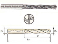 YG DH714013 - 13/64 x 1/4 x 1.082 x 3.228 Carbide Dream Drill for Stainless w Coolant Holes, TiAIN Coated (3XD)