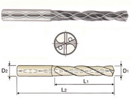 YG DH463016 - 1/4 x 17/64 x 1.279 x 3.465 Carbide Dream Drill for Stainless w Coolant Holes, TiAIN Coated (3XD)